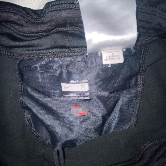 Nike pro fit black yoga track pants active wear bottoms leggings fitness sweats - Picture 6 of 10